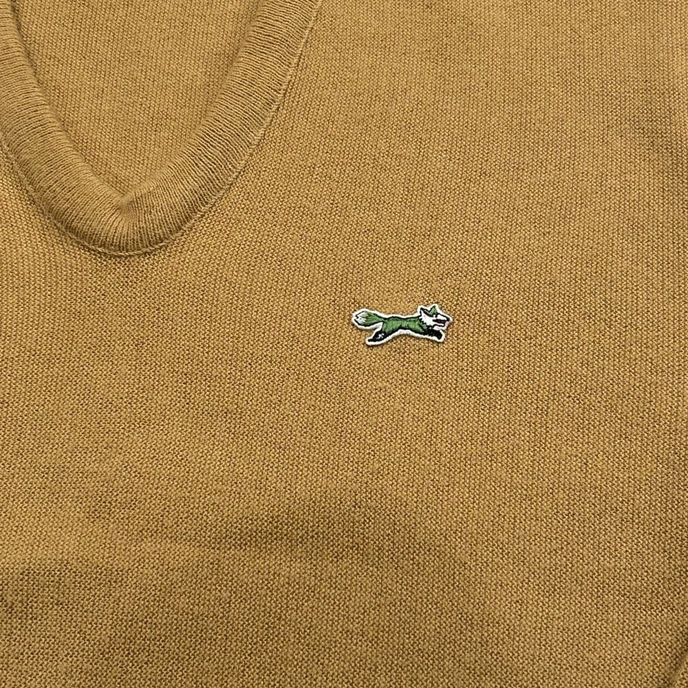Vintage 70s JC Penney V-Neck Sweater Men's Size M Grandpa Grunge The Fox USA - Picture 3 of 5
